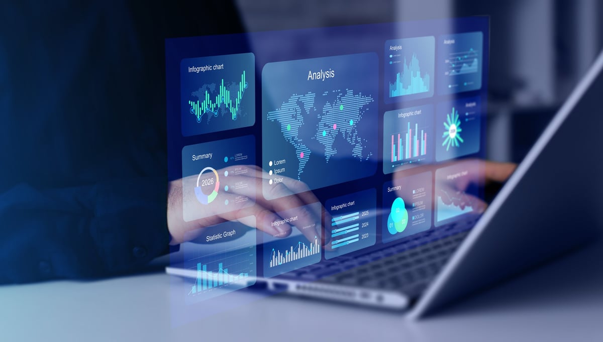 Business professional analysing digital strategy — Jones Digital's data-driven approach